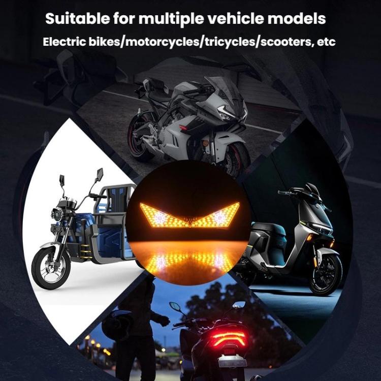 Motorcycle License Plate Screw Light Universal Decorative Accessory Headlight for Customization, Spec: Semicircular Light White Yellow Flashing - Decorative Lights by buy2fix | Online Shopping UK | buy2fix