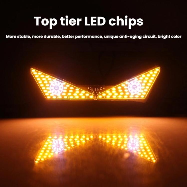 Motorcycle License Plate Screw Light Universal Decorative Accessory Headlight for Customization, Spec: Cat Eye Light White Yellow Flashing - Decorative Lights by buy2fix | Online Shopping UK | buy2fix