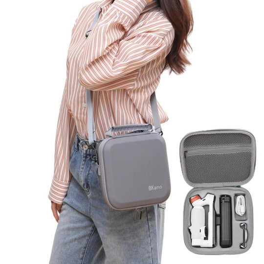For Insta360 Flow Smartphone Gimbal Stabilizer BKANO Shoulder Bag Waterproof Portable Storage Case(Gray)