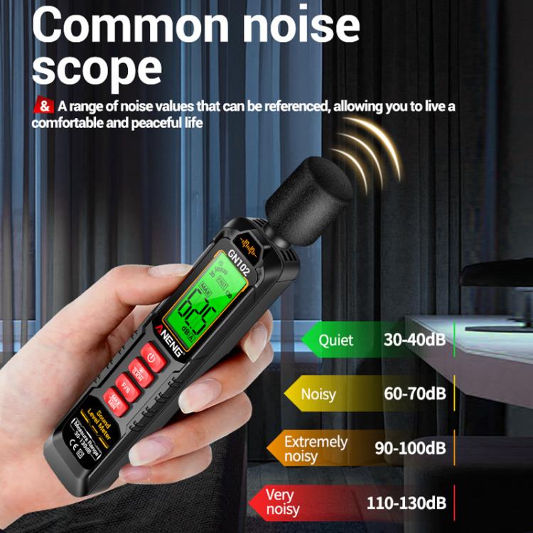 ANENG Sound Decibel Tester Volume Sound Level Noise Meter(No Battery) - Light & Sound Meter by ANENG | Online Shopping UK | buy2fix