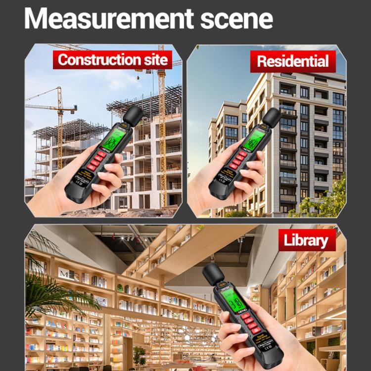ANENG Sound Decibel Tester Volume Sound Level Noise Meter(No Battery) - Light & Sound Meter by ANENG | Online Shopping UK | buy2fix