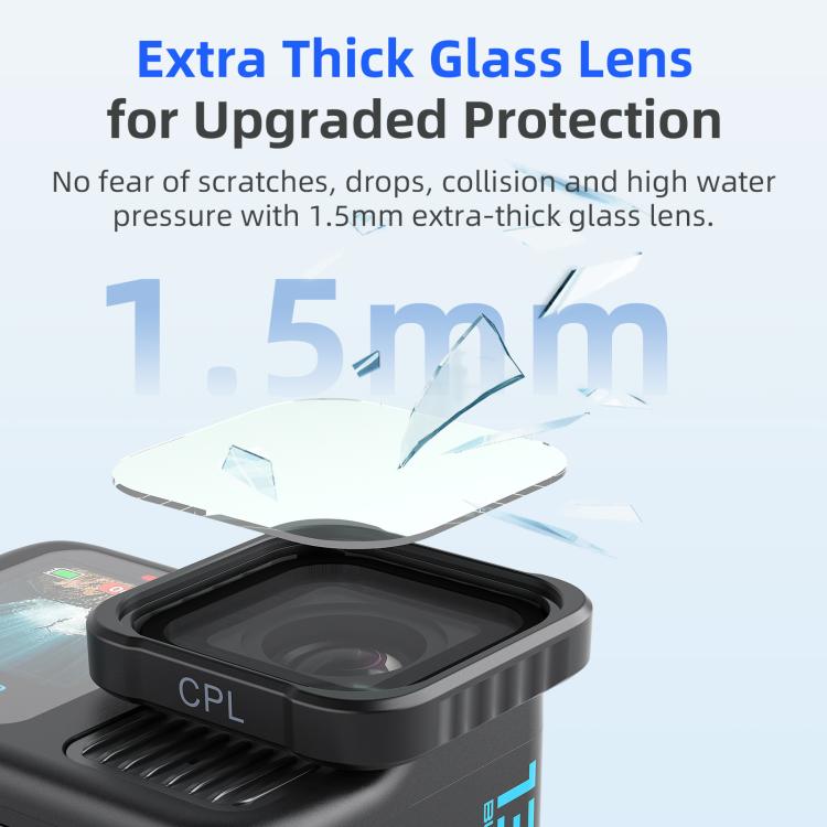 aMagisn AP26 Filter For GoPro HERO13 Black / 12 Black / 11 Black / 10 Black / 9 Black / 11Mini Black, Spec: ND8/ND16/ND32/ND64 - Lens Filter by aMagisn | Online Shopping UK | buy2fix