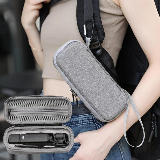 For DJI Pocket 4 / 3 BKANO Hard Shell Case Bag Handheld Camera Storage Box(Gray)