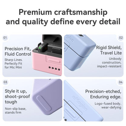 For DJI Mic Mini aMagisn MP01 Silicone Protective Case, Color: 3 In 1 Gray - DJI Mic Series by aMagisn | Online Shopping UK | buy2fix