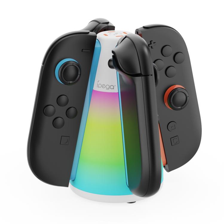 For Nintendo Switch 2 Joy-Con Controllers ipega 4-in-1 Charging Dock Quad Charger Station with RGB Light - Charger & Power by ipega | Online Shopping UK | buy2fix