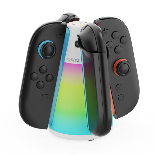 For Nintendo Switch 2 Joy-Con Controllers ipega 4-in-1 Charging Dock Quad Charger Station with RGB Light - Charger & Power by ipega | Online Shopping UK | buy2fix