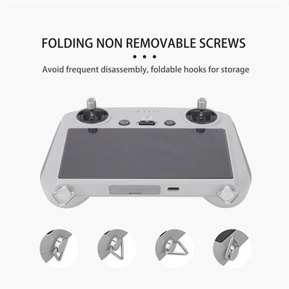 For DJI RC/RC 2/RC Pro/RC Plus Adjustable Soft Leather Neck Strap Dual-Hook Hands-Free Shoulder Belt(Black) - Other by buy2fix | Online Shopping UK | buy2fix