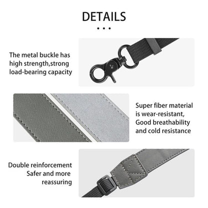 For DJI RC/RC 2/RC Pro/RC Plus Adjustable Soft Leather Neck Strap Dual-Hook Hands-Free Shoulder Belt(Black) - Other by buy2fix | Online Shopping UK | buy2fix