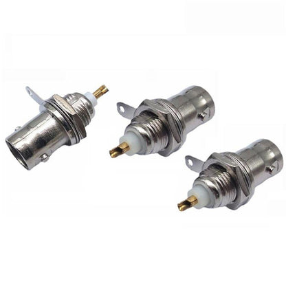 3pcs Gold-plated Copper Core BNC Female Socket Q9 Female 50KY Oscilloscope Socket(Silver) - Others by buy2fix | Online Shopping UK | buy2fix
