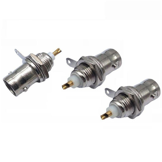 3pcs Gold-plated Copper Core BNC Female Socket Q9 Female 50KY Oscilloscope Socket(Silver) - Others by buy2fix | Online Shopping UK | buy2fix