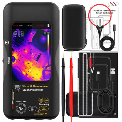 Standard+Flexible Coil BSIDE SH9 Infrared Thermal Imaging Multimeter Touchscreen High-Definition Thermal Imaging Thermometer Electrical Floor Heating Inspection - Thermostat & Thermometer by BSIDE | Online Shopping UK | buy2fix