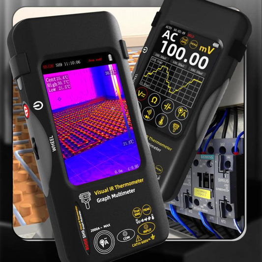 Standard+Flexible Coil BSIDE SH9 Infrared Thermal Imaging Multimeter Touchscreen High-Definition Thermal Imaging Thermometer Electrical Floor Heating Inspection - Thermostat & Thermometer by BSIDE | Online Shopping UK | buy2fix