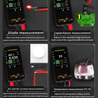 BSIDE S500 High-Precision Digital Graphic Recording Multimeter Color Screen 20000-Character Multimeter - Digital Multimeter by BSIDE | Online Shopping UK | buy2fix