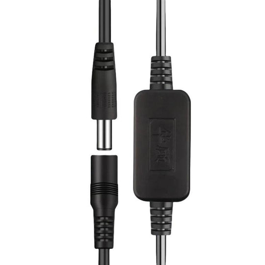 HuaGu 30cm Router Timed Restart Line Controller Power Failure Smart Reset Connection Cable WiFi Relay, Color: 24H Black