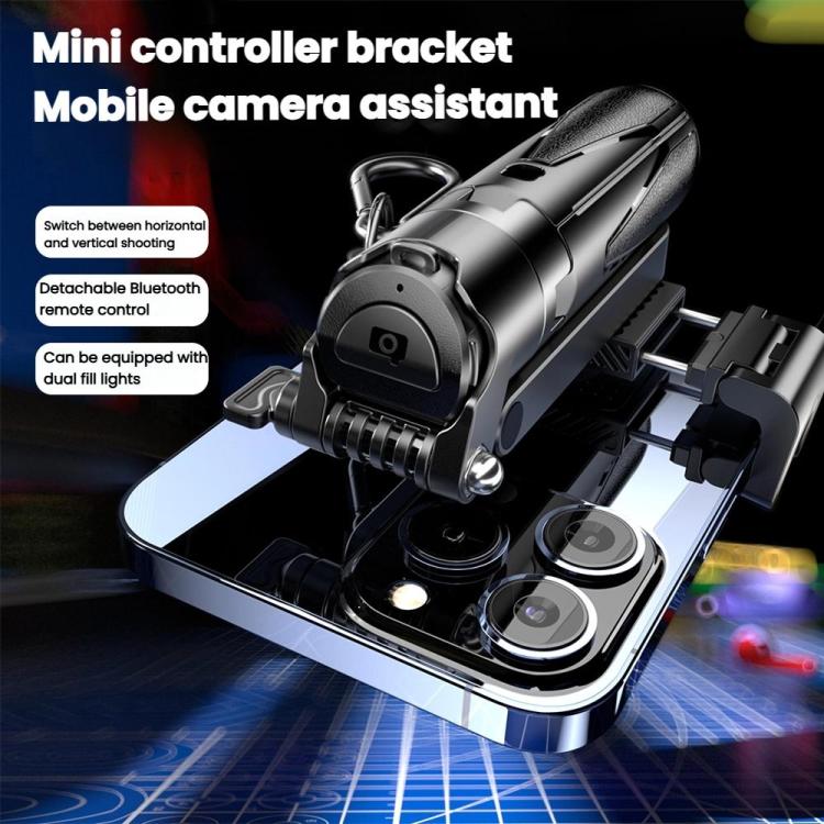 Portable Retractable Bluetooth Selfie Stick For Mobile Phones, Color: P15-H1 Black - Selfie Sticks by buy2fix | Online Shopping UK | buy2fix