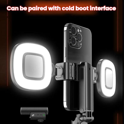 Portable Retractable Bluetooth Selfie Stick For Mobile Phones, Color: P15-H1 Black - Selfie Sticks by buy2fix | Online Shopping UK | buy2fix