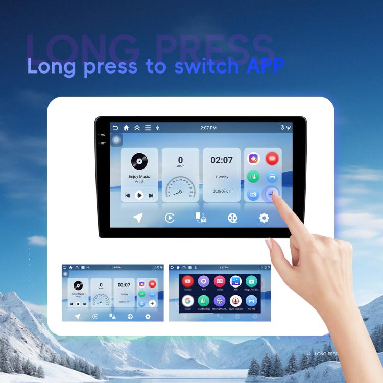 10 inch 4+64G Universal Android 15 Central Control Large Screen Car Wireless Carplay Navigation Integrated Machine(Standard) - Car MP3 & MP4 & MP5 by buy2fix | Online Shopping UK | buy2fix