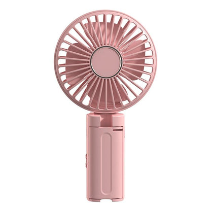 Folding Hanging Umbrella Fan USB Handheld Portable Umbrella Clip Fan Compact Desktop Fan(Pink) - Electric Fans by buy2fix | Online Shopping UK | buy2fix