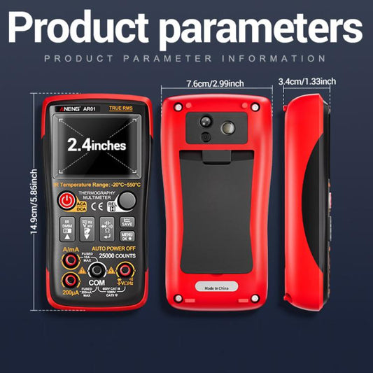 ANENG 2 In 1 HD Infrared Thermal Imager Digital Multimeter(AR01) - Digital Multimeter by ANENG | Online Shopping UK | buy2fix