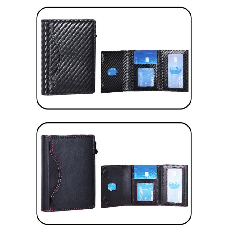 One-Click Pop-Up RFID Blocking Card Holder Magnetic Phone Wallet for MagSafe iPhones(Black) - Adhesive Card Holders by buy2fix | Online Shopping UK | buy2fix