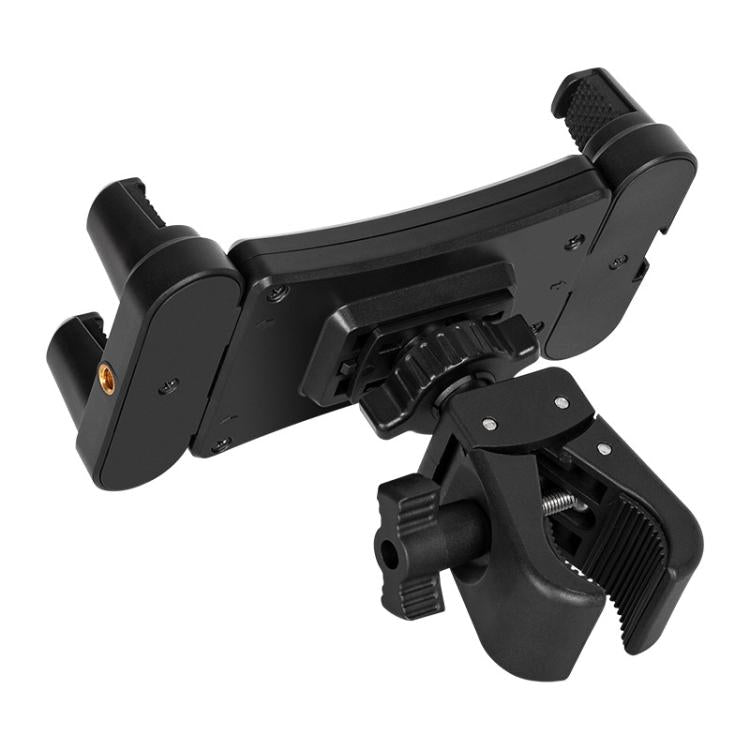 360-degree Rotation Tablet Phone Holder Adjustable Clamp Multifunctional Adapter Clip(Black) - Lazy Bracket by buy2fix | Online Shopping UK | buy2fix