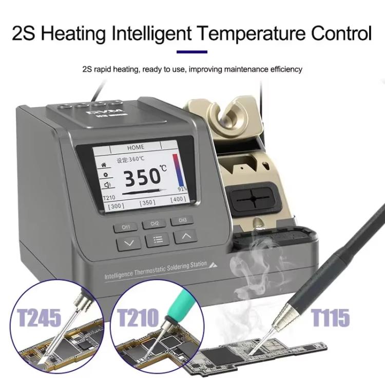 GVM H3 Smart 3 In 1 Electric Welding Station Mainboard Soldering Iron Smartphone Repair Smart Constant Temperature Soldering Iron EU Plug - Electric Soldering Iron by GVM | Online Shopping UK | buy2fix