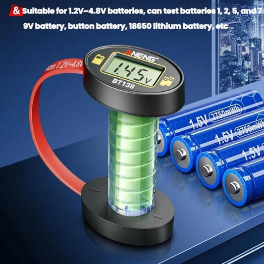 ANENG Portable Magnetic Battery Voltage Capacity Tester(BT138) - Battery & Resistance Tester by ANENG | Online Shopping UK | buy2fix