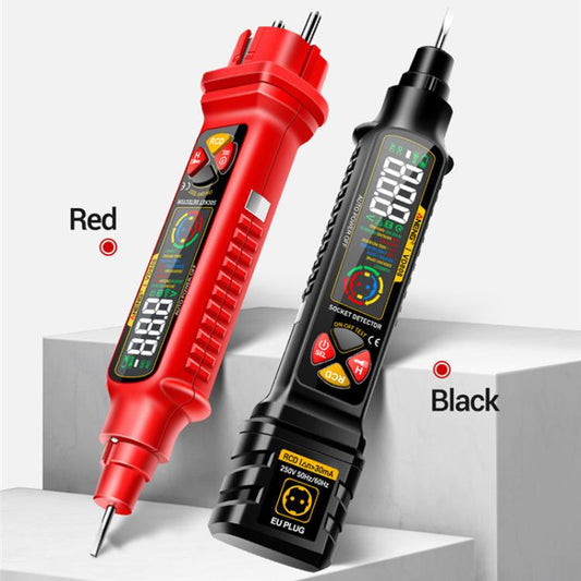 ANENG Multi-Function Power Socket Digital Phase Meter(Black EU Plug) - Other Tester Tool by ANENG | Online Shopping UK | buy2fix