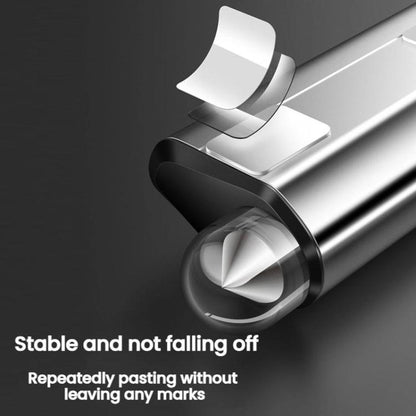 Solar Charging LED Light Temporary Parking Sign Safety Hammer(Silver) - Parking Card by buy2fix | Online Shopping UK | buy2fix