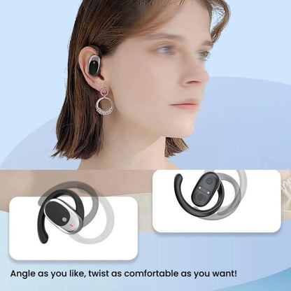 Air Conduction Bluetooth Earphones With Transparent Digital Display Case(Skin Color) - Bluetooth Earphone by buy2fix | Online Shopping UK | buy2fix