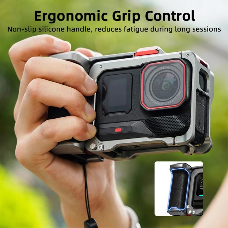 For Insta360 Ace Pro 2 / Ace Pro Flymile Xplorer Grip Kit Street Photography Handle Metal Cage Case(AC2013) - Case & Bags by Flymile | Online Shopping UK | buy2fix