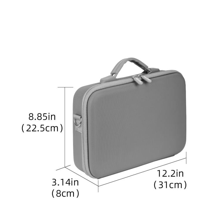 For Insta360 X5 Flymile All-in-One Storage Shoulder Bag Durable PU + Lycra Material Carrying Case(Gray) - Case & Bags by Flymile | Online Shopping UK | buy2fix