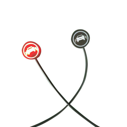 General Motorcycle Blind Spot Monitoring Line Auxiliary Lens Light(5V Car Logo Lights)