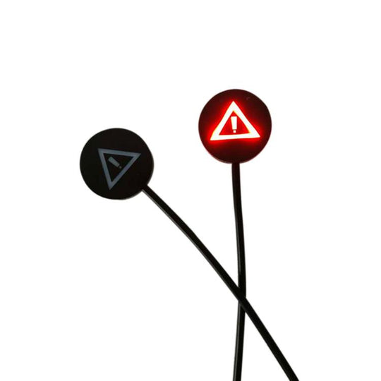 General Motorcycle Blind Spot Monitoring Line Auxiliary Lens Light(12V Triangle Light)