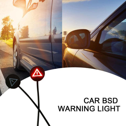 General Motorcycle Blind Spot Monitoring Line Auxiliary Lens Light(12V Triangle Light) - DIY Cables by buy2fix | Online Shopping UK | buy2fix