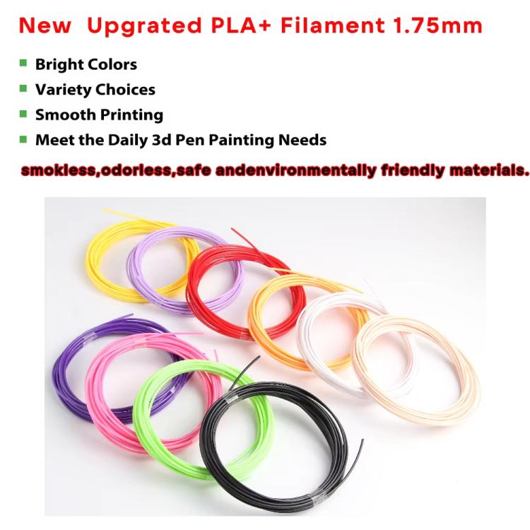 60m 20 Colors x 3m PLA 3D Printer Filament 1.75mm Multicolor Filament Bundle for 3D Pen & Crafting - Consumables by buy2fix | Online Shopping UK | buy2fix