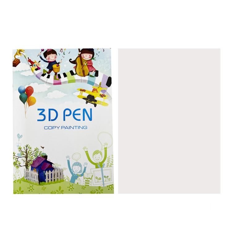 40 Pictures Thickened Large 3D Printing Pen High Low Temperature Compatible Drawing Book With Tracing Board - Parts by buy2fix | Online Shopping UK | buy2fix