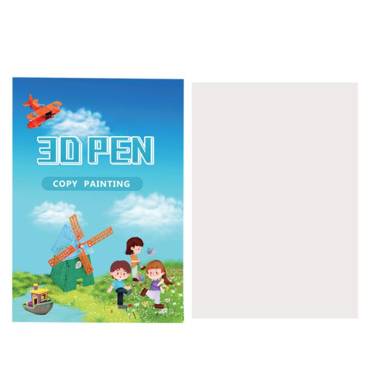 40 Pictures Large 3D Printing Pen High Low Temperature Compatible Drawing Book With Tracing Board - Parts by buy2fix | Online Shopping UK | buy2fix