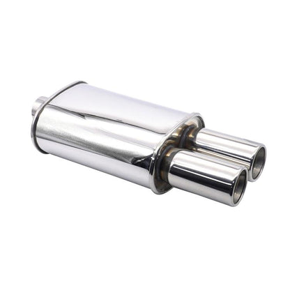 Automobile Exhaust Pipe Stainless Steel Modified Universal Straight-row Tail Drum(XH-EP052-SL) - Exhaust Pipes by buy2fix | Online Shopping UK | buy2fix