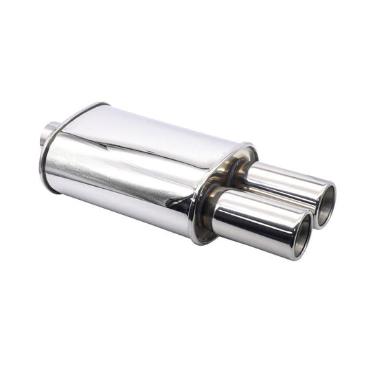 Automobile Exhaust Pipe Stainless Steel Modified Universal Straight-row Tail Drum(XH-EP052-SL) - Exhaust Pipes by buy2fix | Online Shopping UK | buy2fix