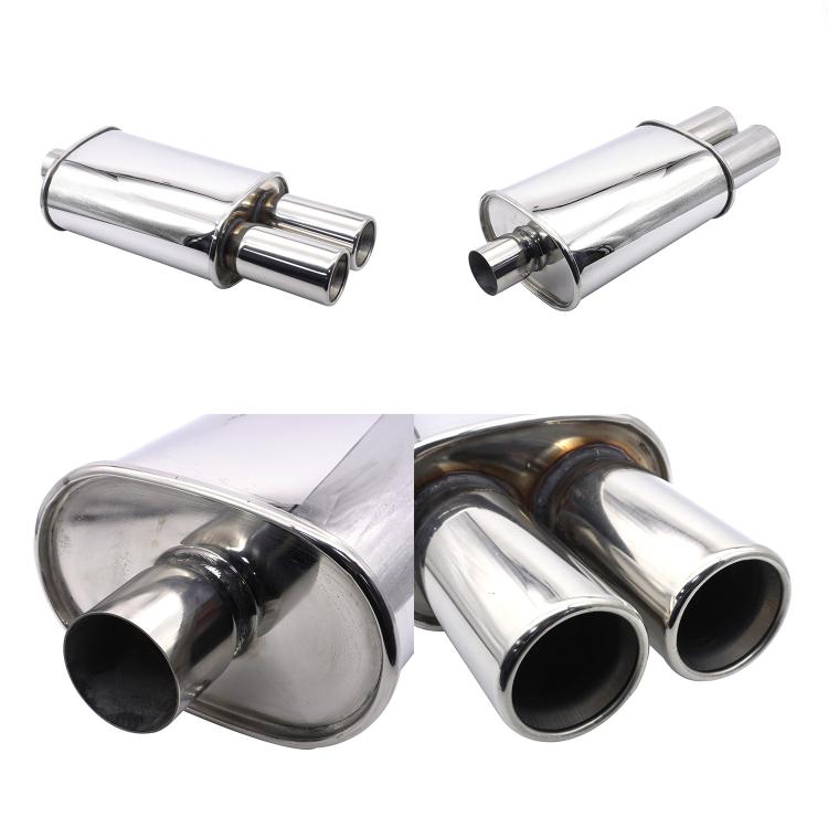 Automobile Exhaust Pipe Stainless Steel Modified Universal Straight-row Tail Drum(XH-EP052-SL) - Exhaust Pipes by buy2fix | Online Shopping UK | buy2fix