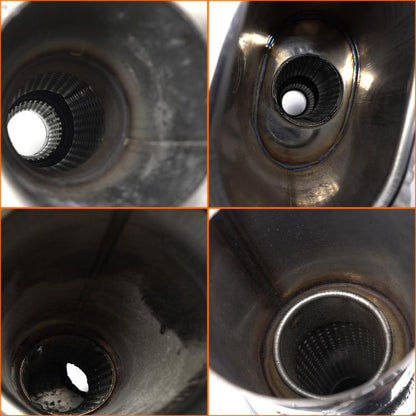 Automobile Exhaust Pipe Stainless Steel Modified Universal Straight-row Tail Drum(XH-EP052-SL) - Exhaust Pipes by buy2fix | Online Shopping UK | buy2fix