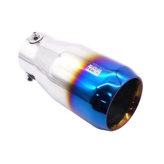 76MM Automotive Stainless Steel Double-layer Muffler Exhaust Pipe(Blue Plated) - Exhaust Pipes by buy2fix | Online Shopping UK | buy2fix