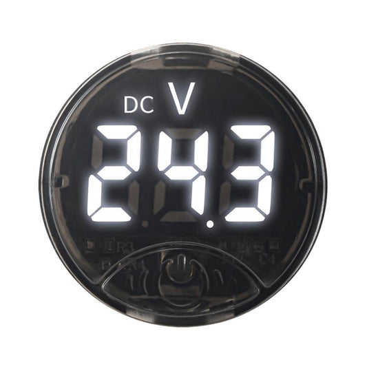 LED Digital Display Circular Voltage Meter, Color: White DC 7-120V - Clocks & Car Meters by buy2fix | Online Shopping UK | buy2fix