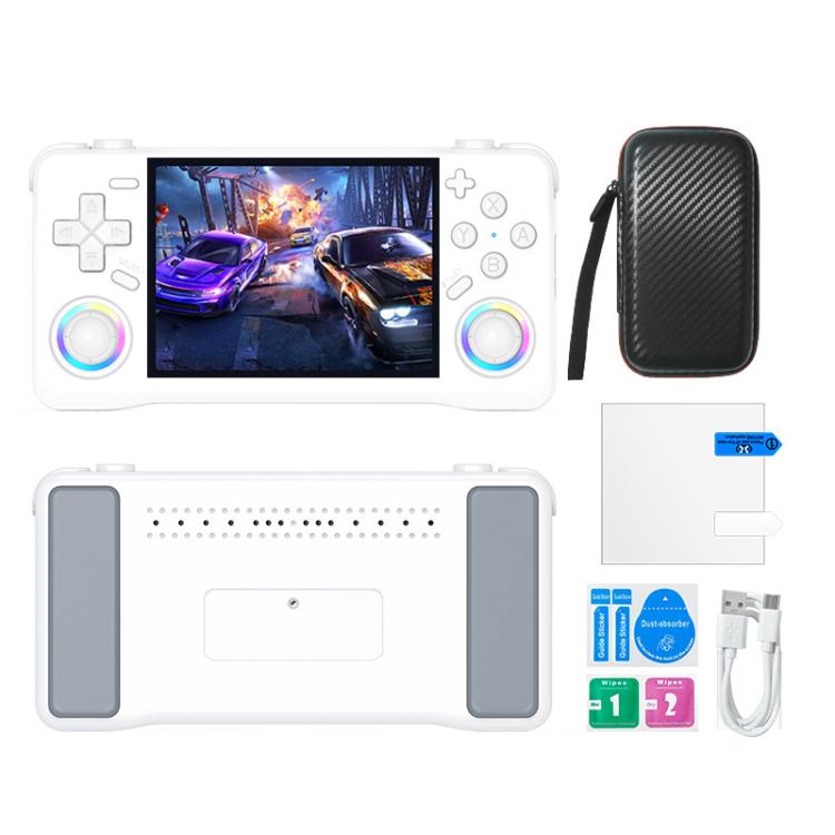 XF35H 3.5-Inch Retro Handheld Game Console With Linux System And RGB Light Pocket Video Game Player 128G(White) - Pocket Console by buy2fix | Online Shopping UK | buy2fix