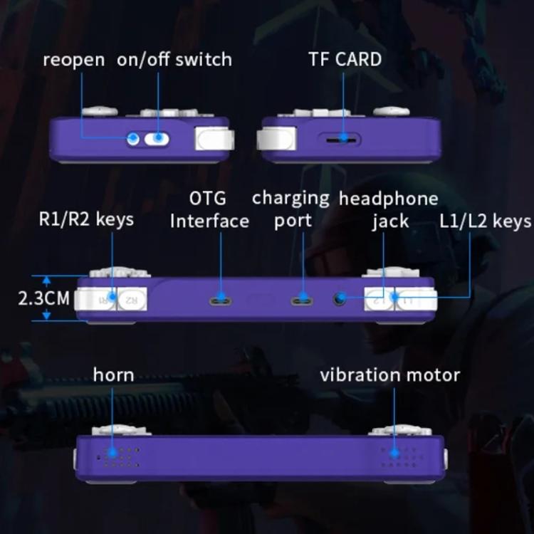 XF35H 3.5-Inch Retro Handheld Game Console With Linux System And RGB Light Pocket Video Game Player 64G(White) - Pocket Console by buy2fix | Online Shopping UK | buy2fix