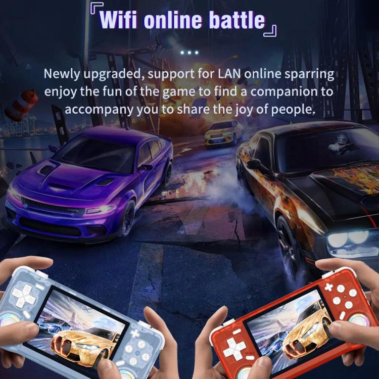 XF35H 3.5-Inch Retro Handheld Game Console With Linux System And RGB Light Pocket Video Game Player 128G(White) - Pocket Console by buy2fix | Online Shopping UK | buy2fix