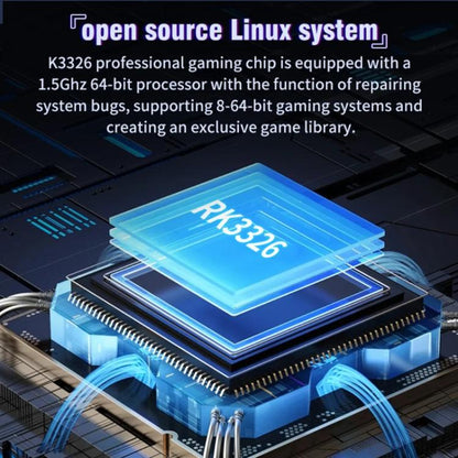 XF35H 3.5-Inch Retro Handheld Game Console With Linux System And RGB Light Pocket Video Game Player 64G(White) - Pocket Console by buy2fix | Online Shopping UK | buy2fix