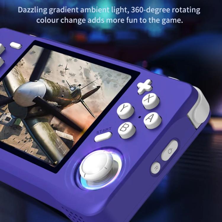 XF35H 3.5-Inch Retro Handheld Game Console With Linux System And RGB Light Pocket Video Game Player 128G(White) - Pocket Console by buy2fix | Online Shopping UK | buy2fix