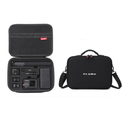 Carrying Case For DJI Action 5 Pro /Action 4 / Action 3 All-in-One Kit Durable Shoulder & Hand Carry Bag(Black) - Case & Bags by buy2fix | Online Shopping UK | buy2fix